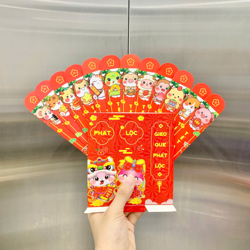  mẫu bao lì xì gieo quẻ 