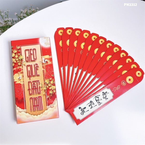  mẫu bao lì xì gieo quẻ 