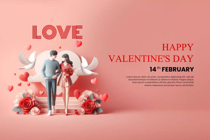 Banner Valentine's day