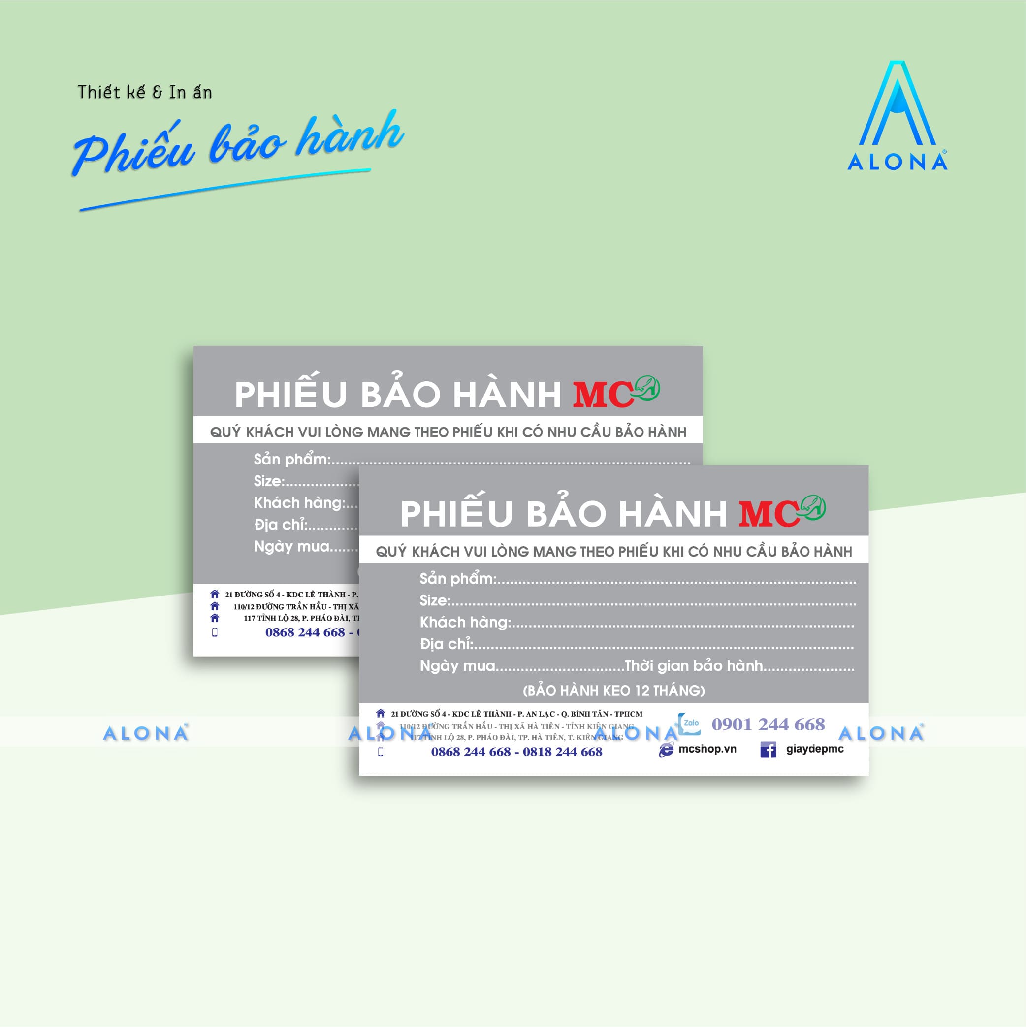 Phiếu Bảo Hành