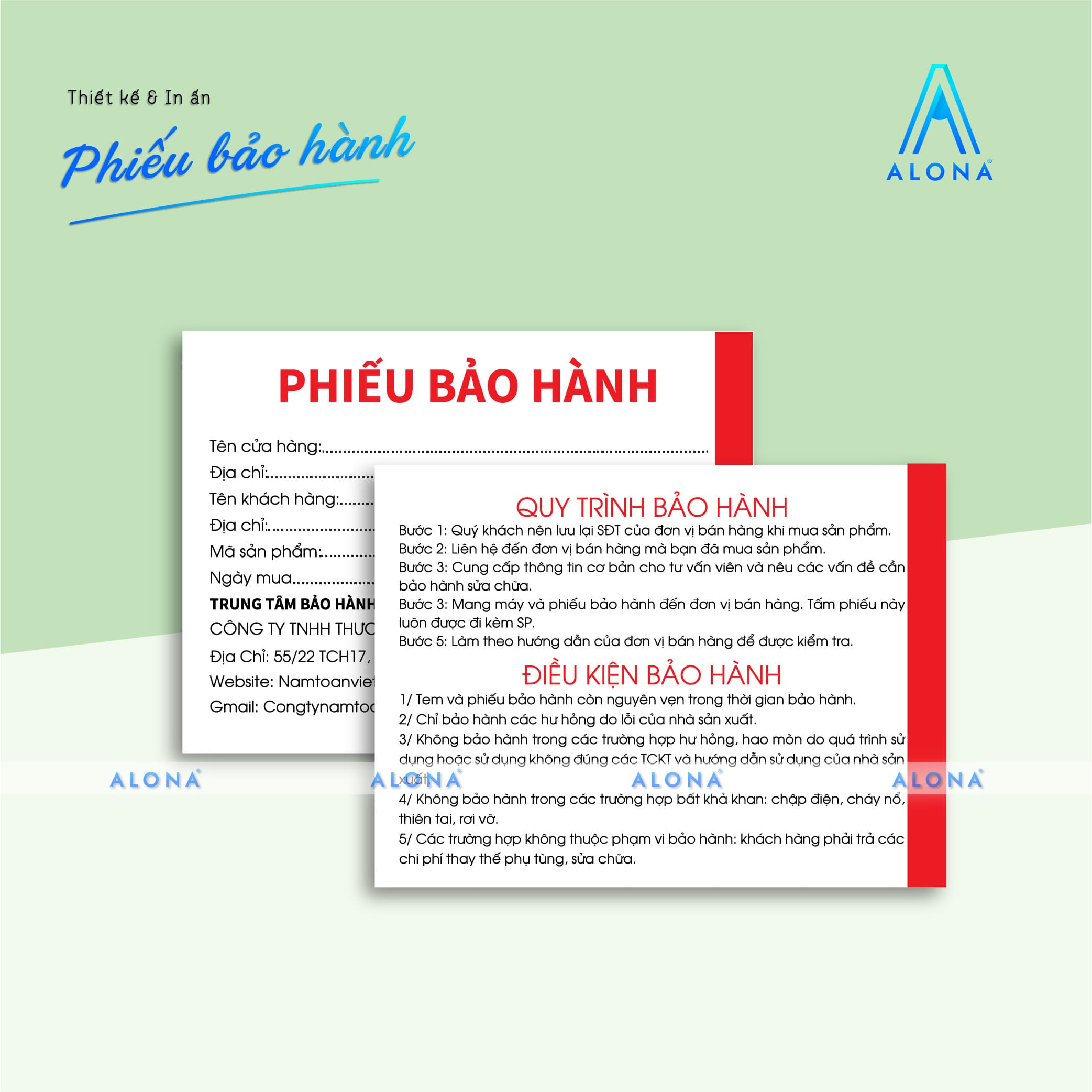 Phiếu Bảo Hành
