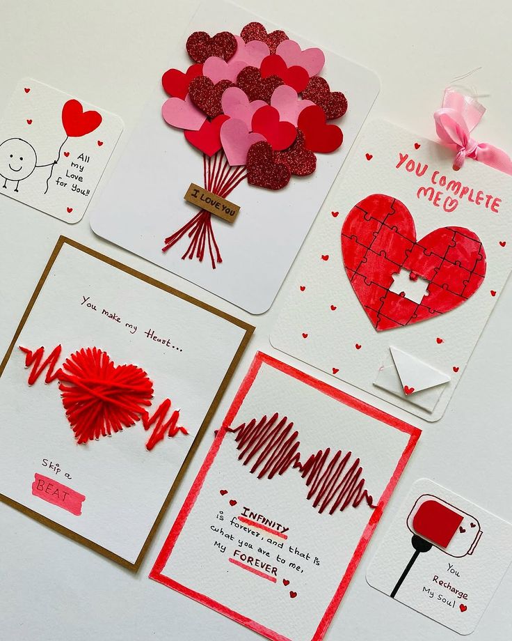 Mẫu thiệp Valentine trái tim