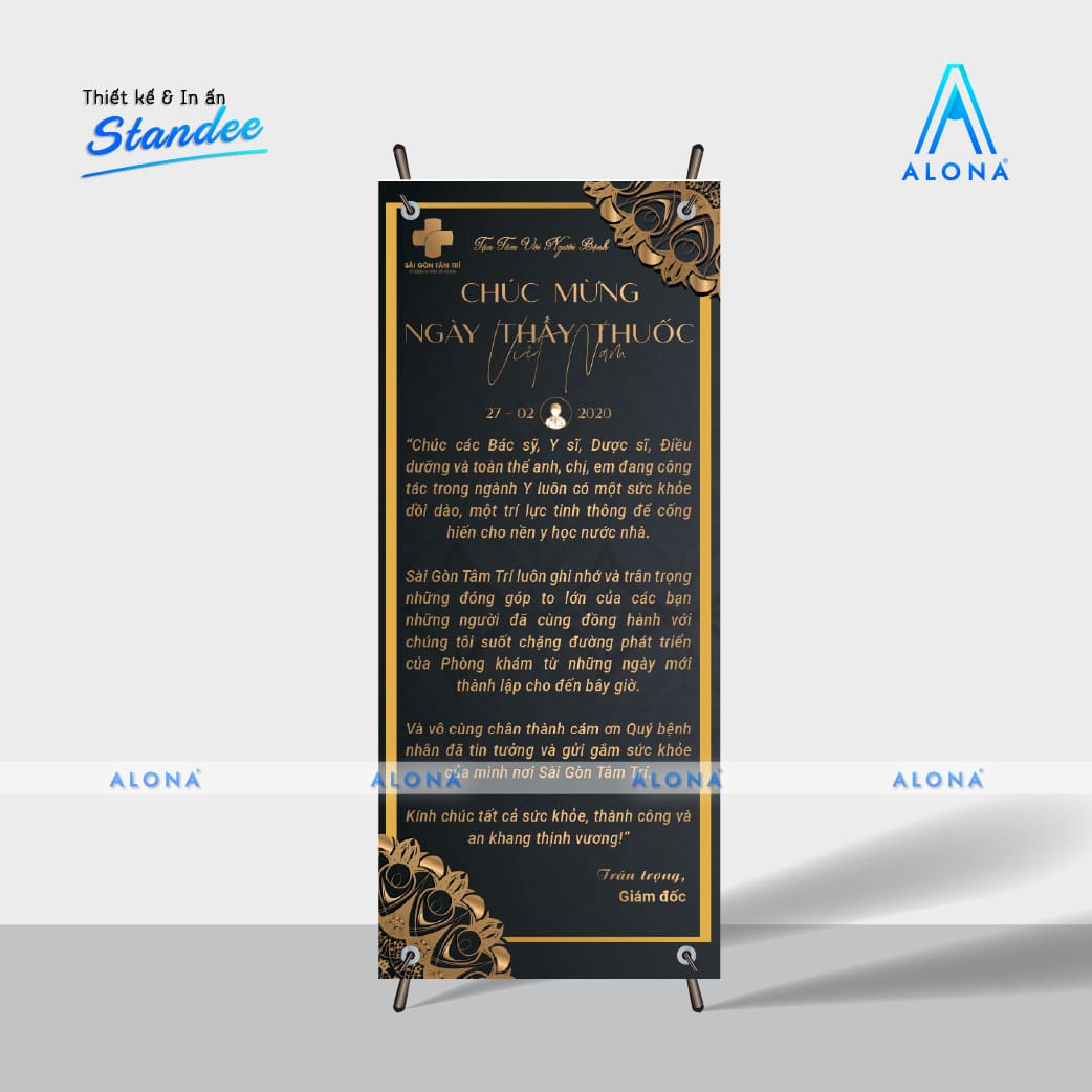 Poster PP treo standee