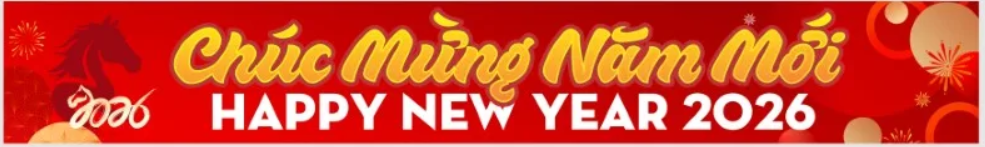 Băng rôn chúc mừng năm mới