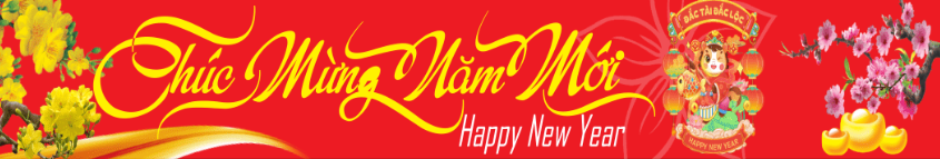 Băng rôn chúc mừng năm mới