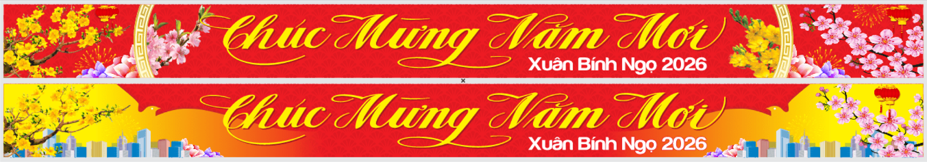 Băng rôn Xuân Bính Ngọ