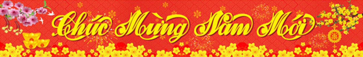 Băng rôn chúc mừng năm mới
