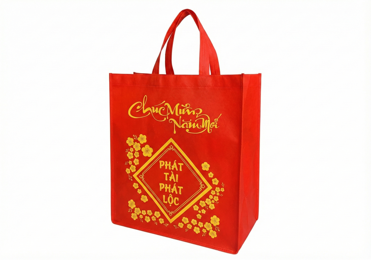 Túi vải quà tết Phát Tài Phát Lộc