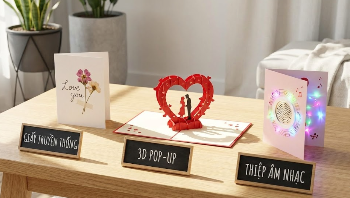 Điểm khác biệt giữa 3 loại thiệp phổ biến hiện nay