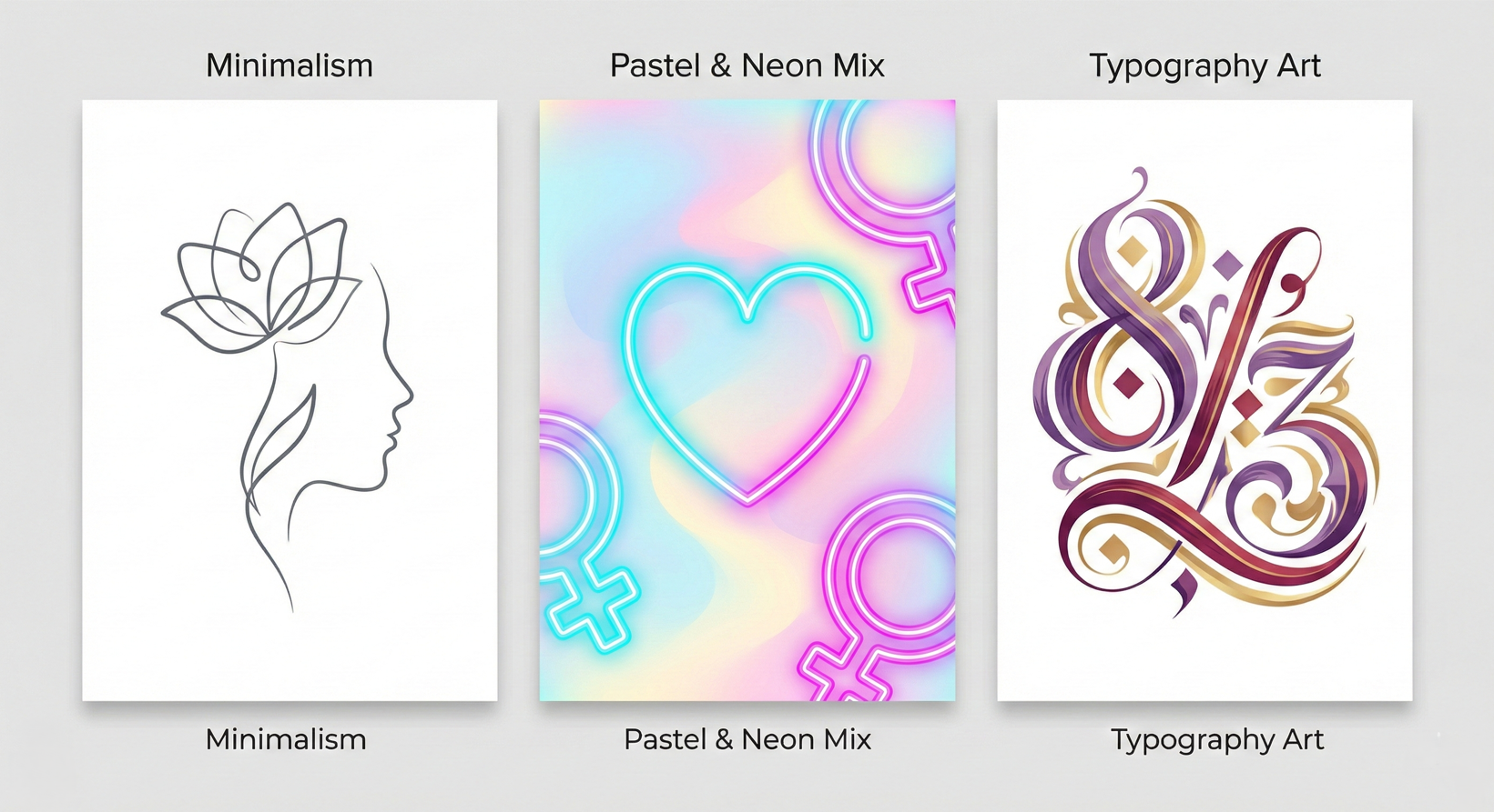 sự khác biệt giữa 3 loại phong cách poster