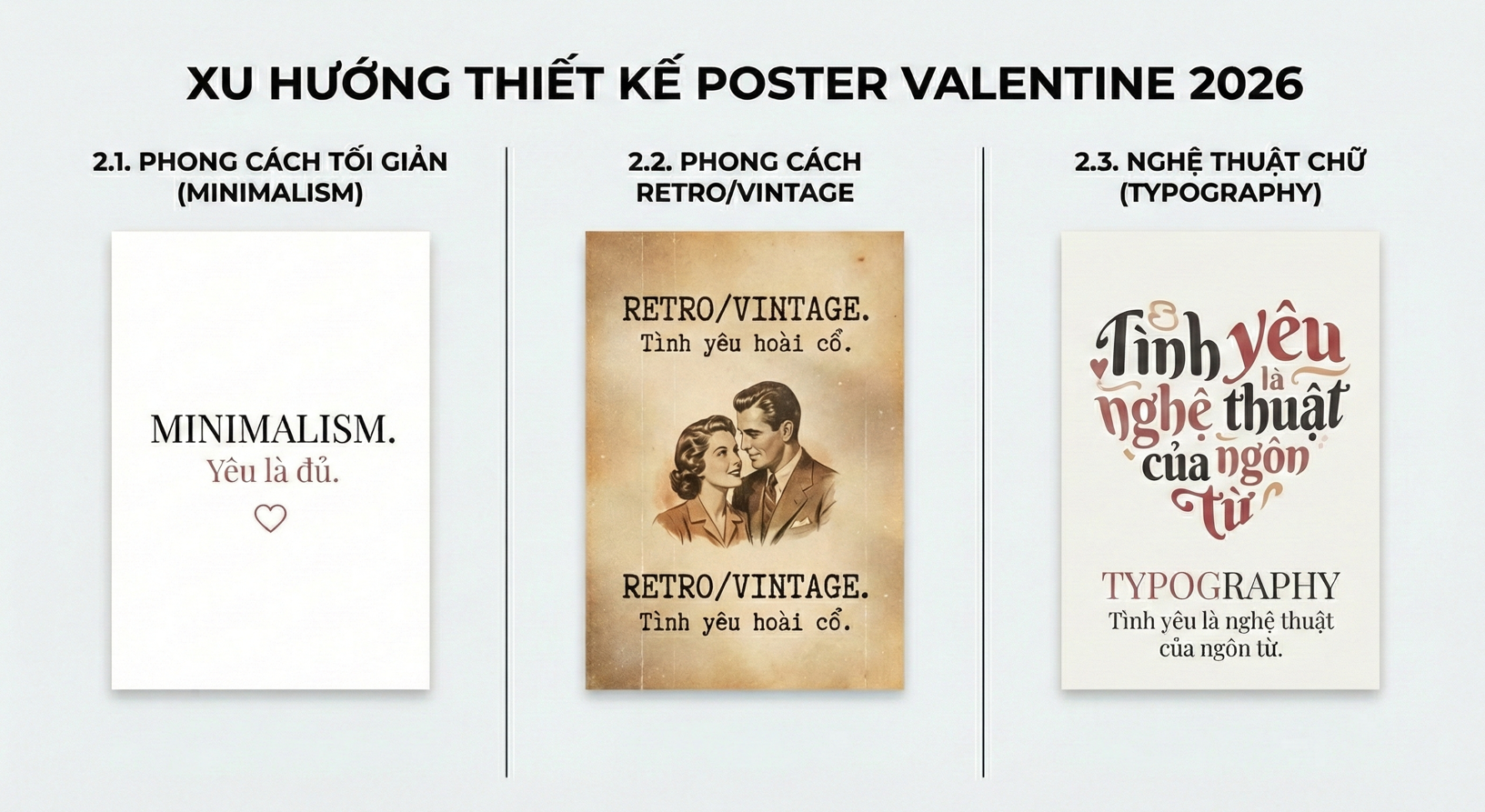 Sự khác biệt giữa 3 phong cách poster hiện nay