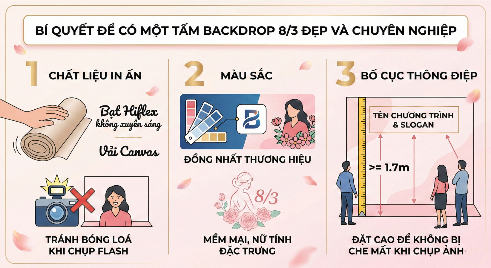 bí quyết in ấn backdrop 8/3