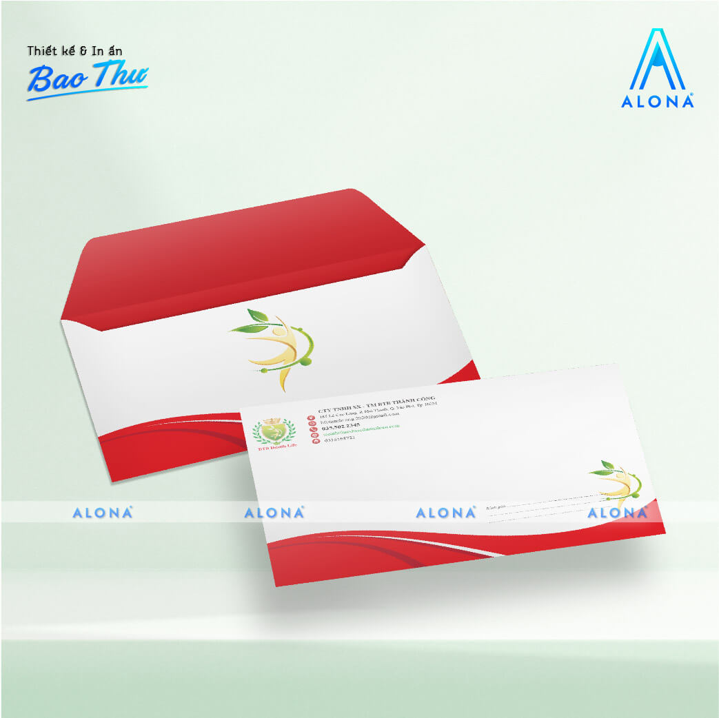 Bao thư chuyển phát thiết kế xanh trắng trẻ trung, dễ nhận diện và tiện dụng