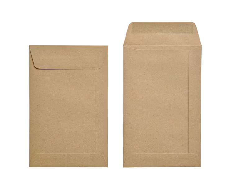 Mẫu bao thư giấy Kraft truyền thống
