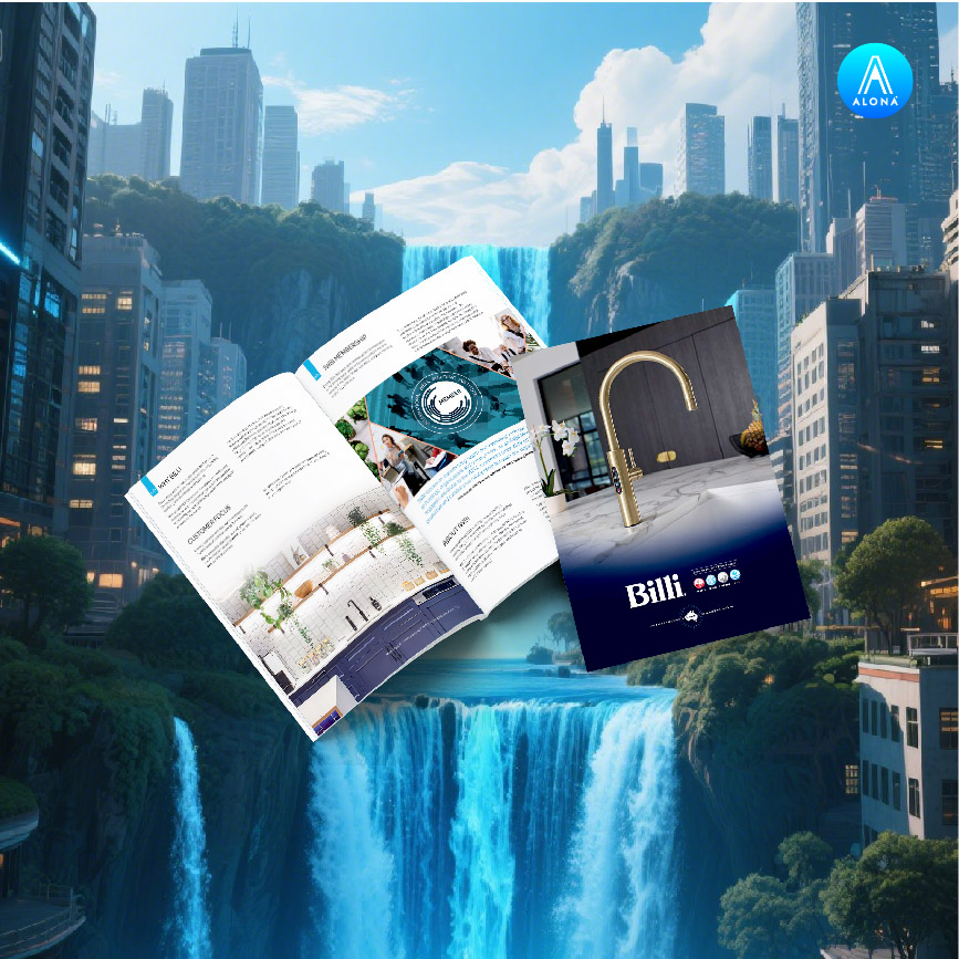 Dịch vụ thiết kế Catalogue bìa cứng tại Alona