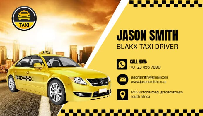 Card visit dịch vụ taxi, xe gia đình 3 Card visit dịch vụ taxi, xe gia đình 3