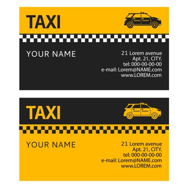 Card visit dịch vụ taxi, xe gia đình 2 Card visit dịch vụ taxi, xe gia đình 2