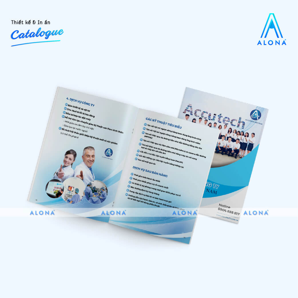 Catalogue với bố cục khoa học, đội ngũ nhân sự và dịch vụ y tế hiện đại