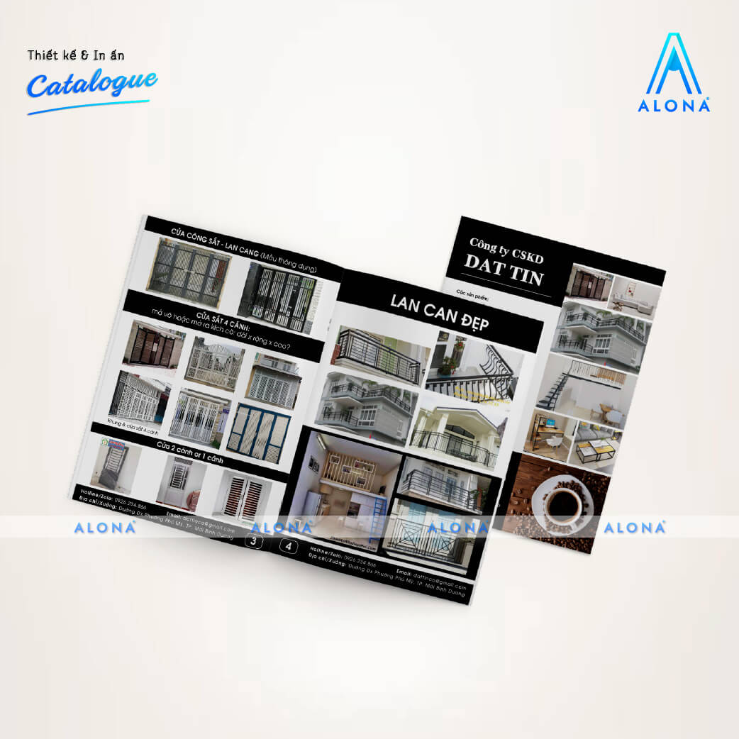 Catalogue sản phẩm được trình bày khoa học phù hợp cho ngành xây dựng và nội thất