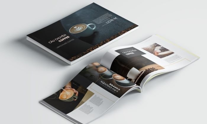 Mẫu catalogue coffee cuốn hút