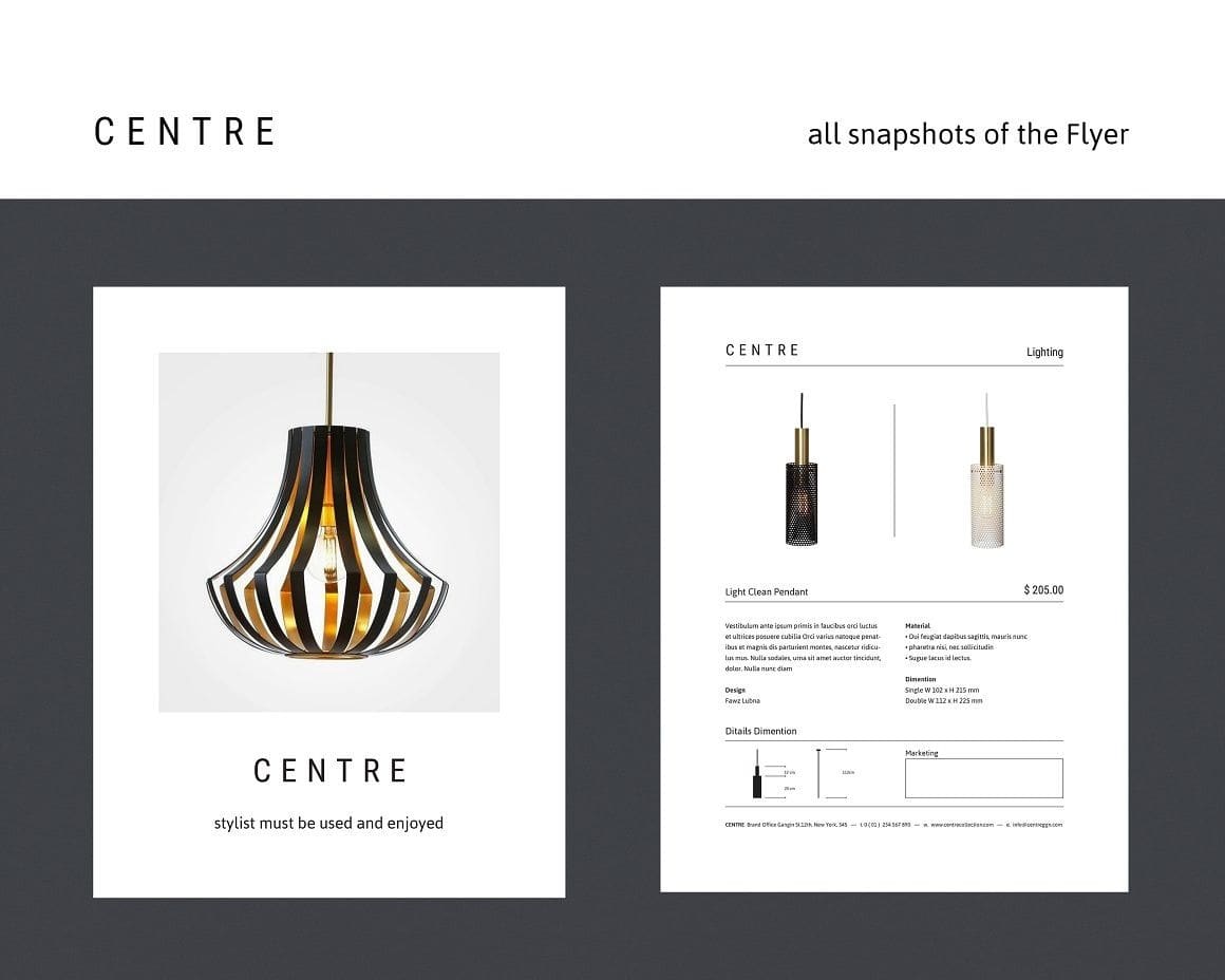 Mẫu catalogue đèn trang trí độc đáo
