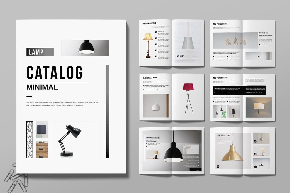 Mẫu catalogue đèn trang trí tinh tế