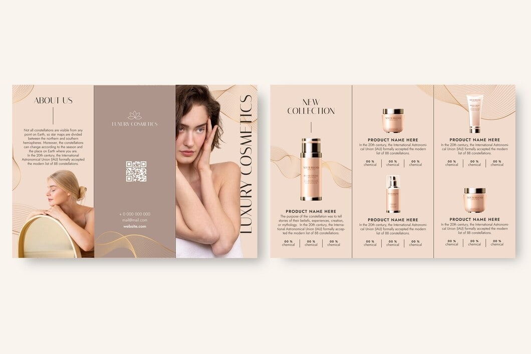 Mẫu catalogue mỹ phẩm cao cấp