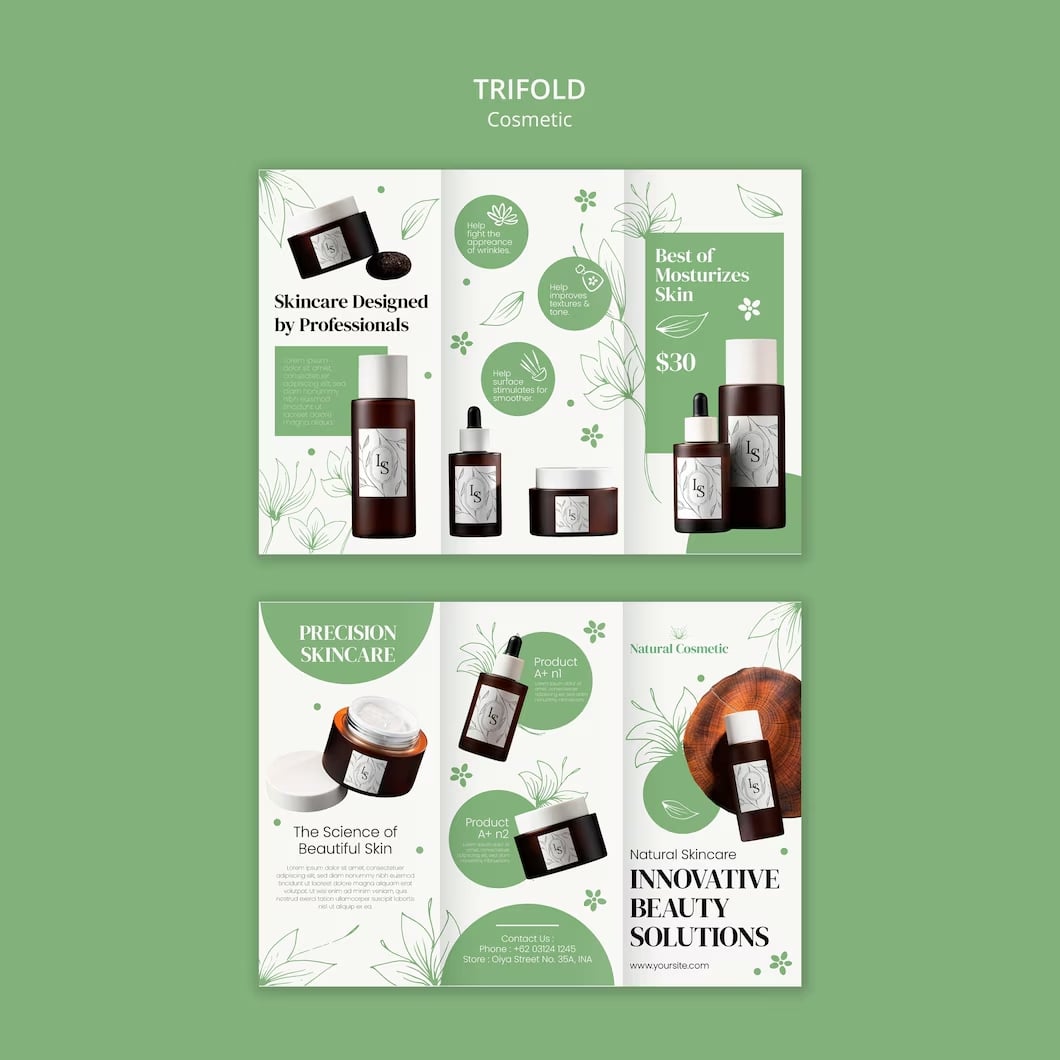 Mẫu catalogue mỹ phẩm tươi mát
