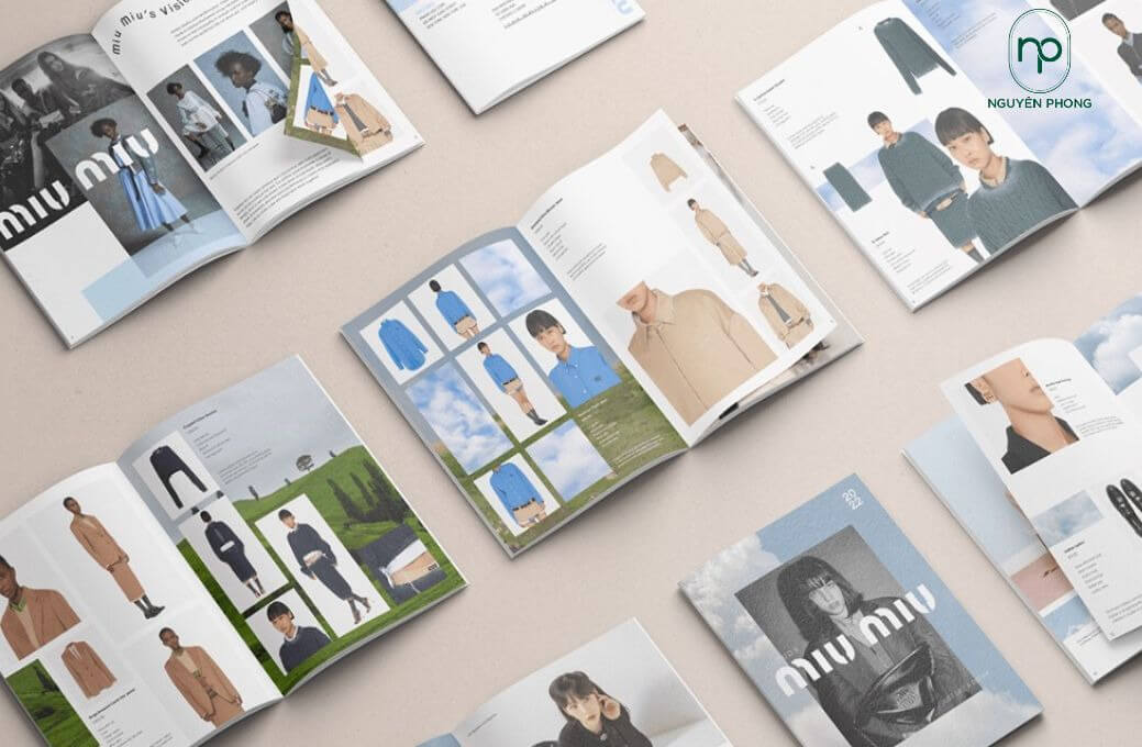 Catalogue thời trang nam trẻ trung, phối màu xanh nâu hài hòa 