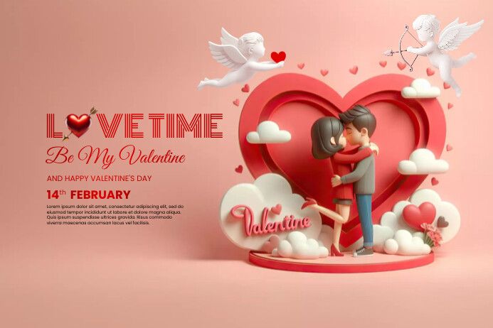 Banner Valentine's day