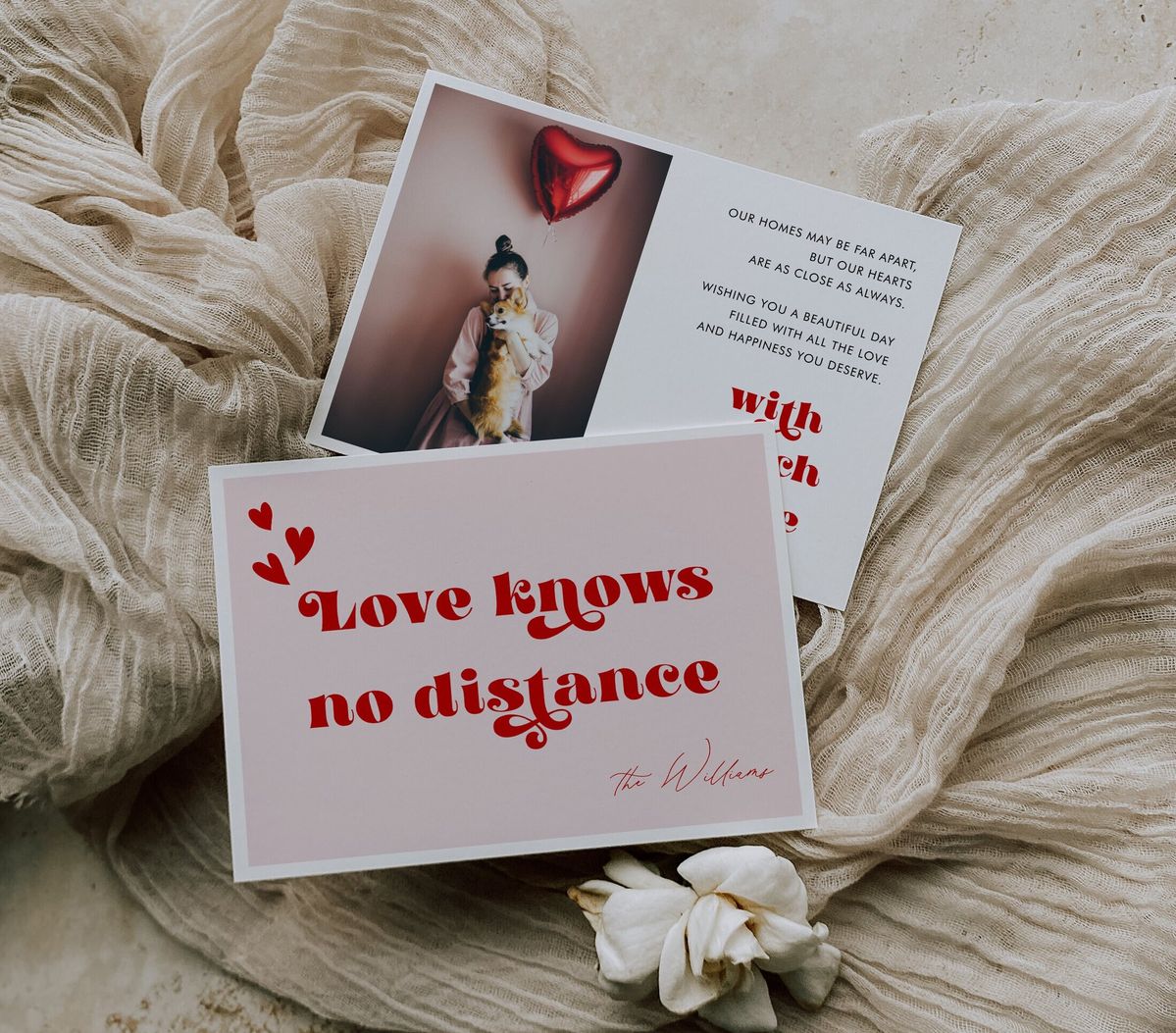 Mẫu thiệp Valentine đơn giản