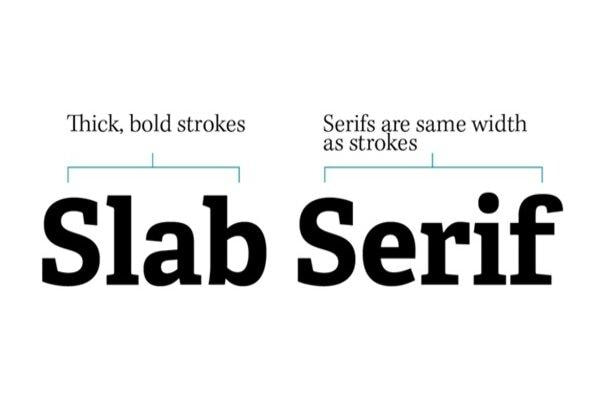 Slab Serifs - Độc Đáo