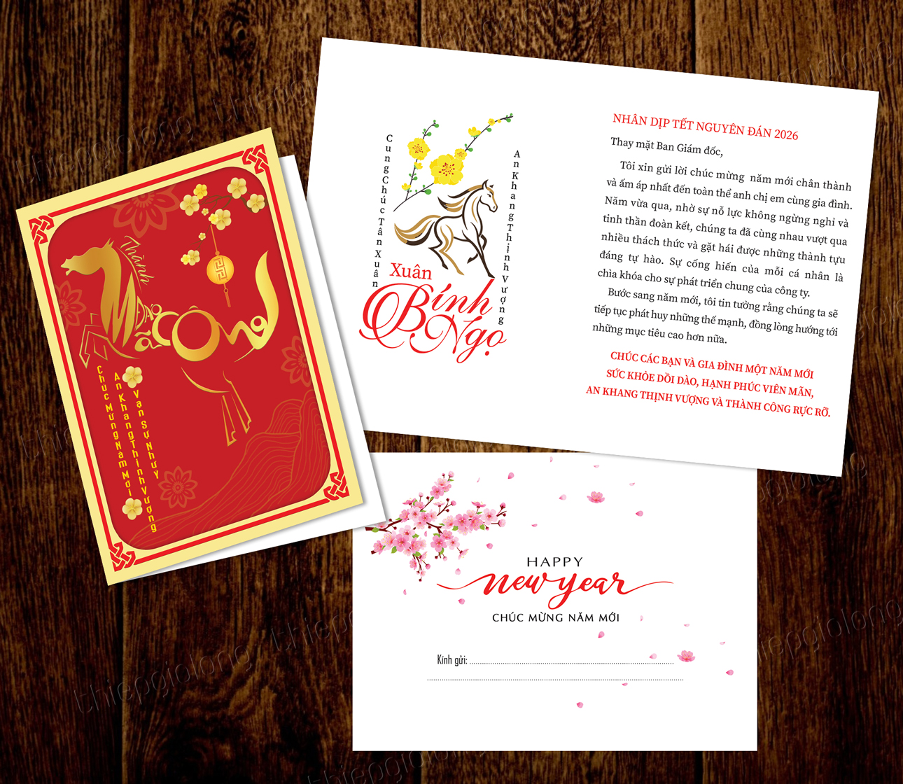 Mẫu tết truyền thống năm Bính Ngọ