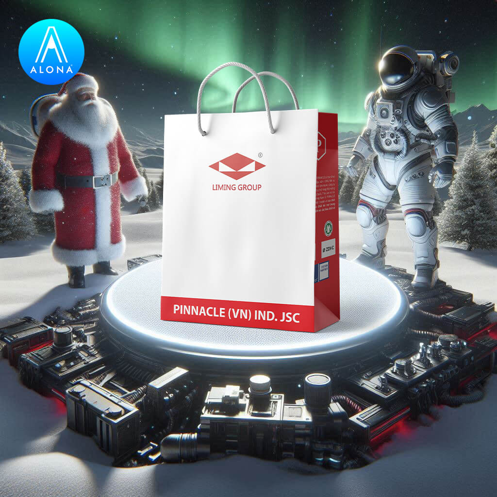 Túi giấy đựng giày in offset đẹp, ép kim, cán màng cao cấp