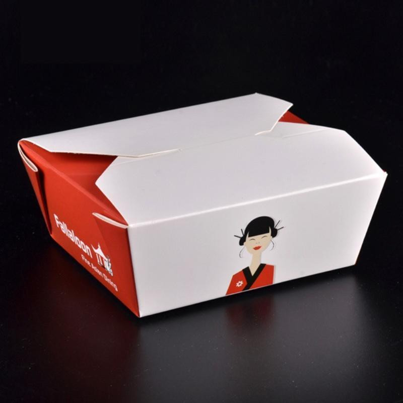 Mẫu hộp giấy hình chữ nhật họa tiết phong cách Nhật Bản