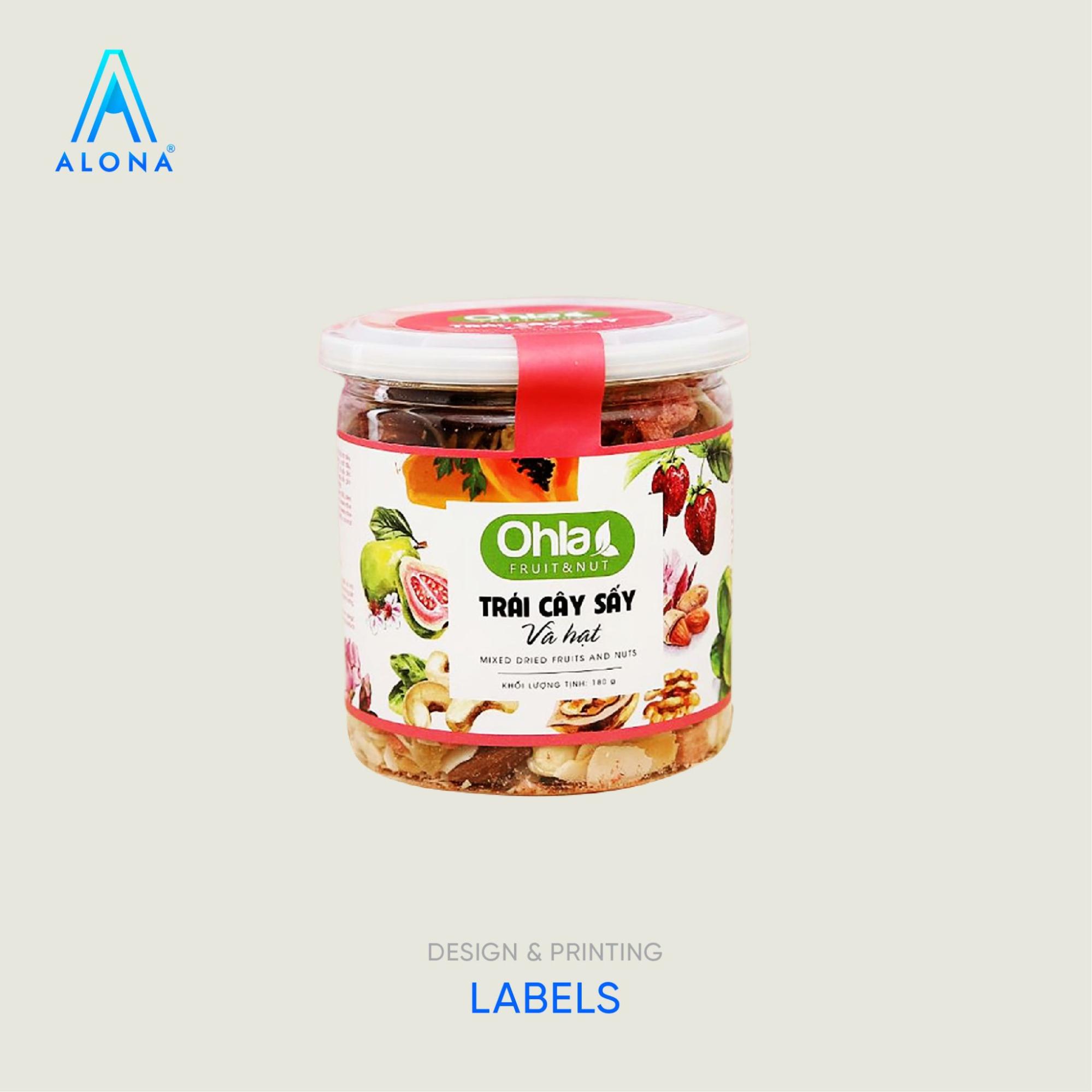 Eye-catching dried fruit labels