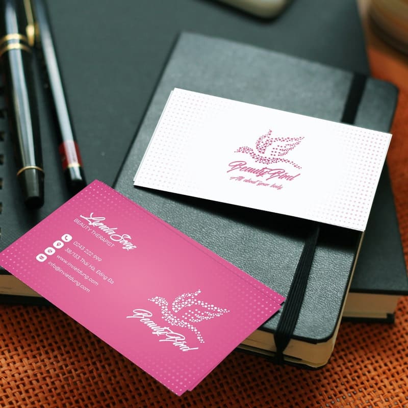 Card visit phòng khám sản phụ khoa màu hồng pastel Card visit phòng khám sản phụ khoa màu hồng pastel