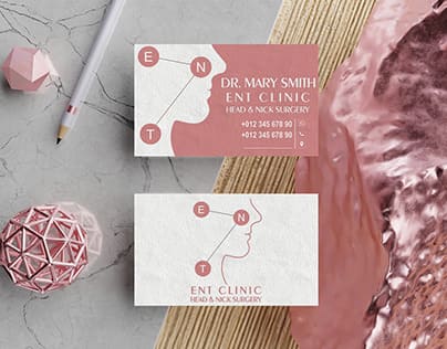 Card visit bác sĩ tai mũi họng chuyên nghiệp Card visit bác sĩ tai mũi họng chuyên nghiệp