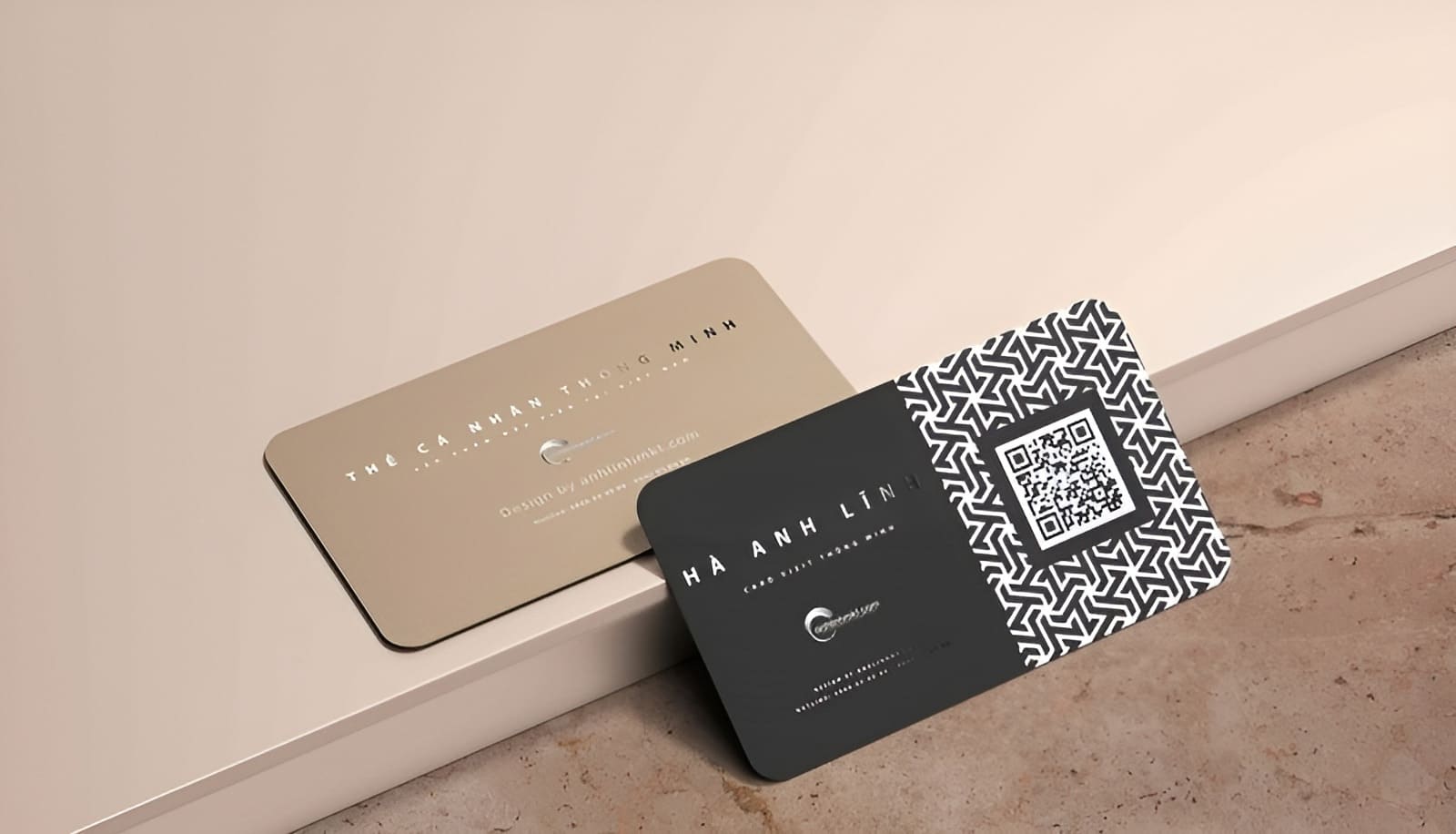 Danh thiếp cá nhân freelancer với QR code tiện ích Danh thiếp cá nhân freelancer với QR code tiện ích