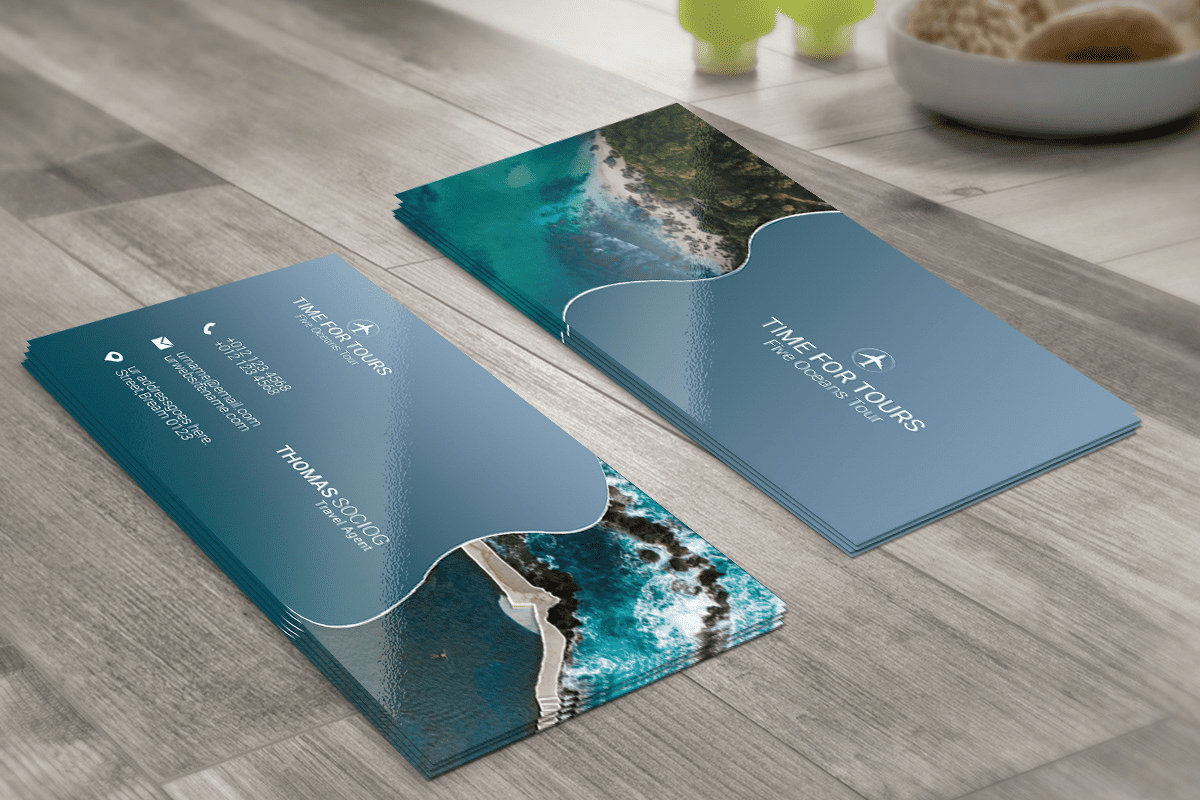 Mẫu card visit du lịch 1 Mẫu card visit du lịch 1