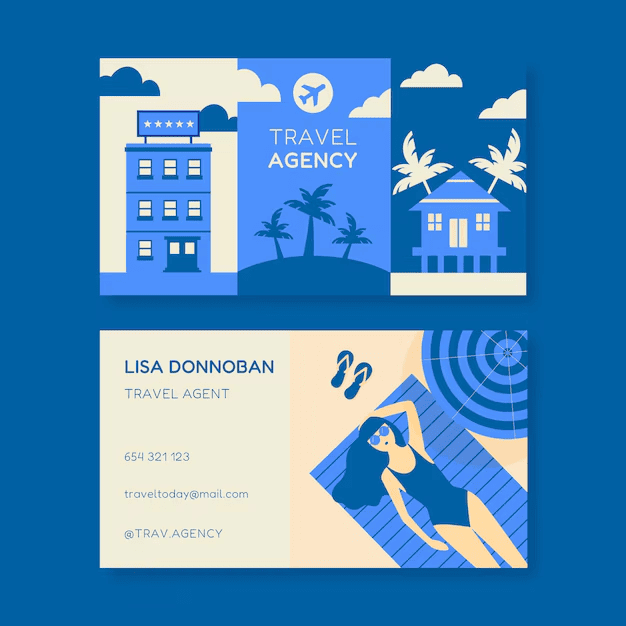 Mẫu card visit du lịch 14 Mẫu card visit du lịch 14