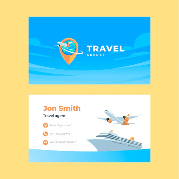 Mẫu card visit du lịch 4 Mẫu card visit du lịch 4