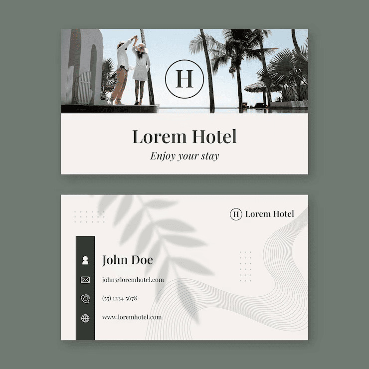 Mẫu card visit khách sạn ấn tượng 17 Mẫu card visit khách sạn ấn tượng 17