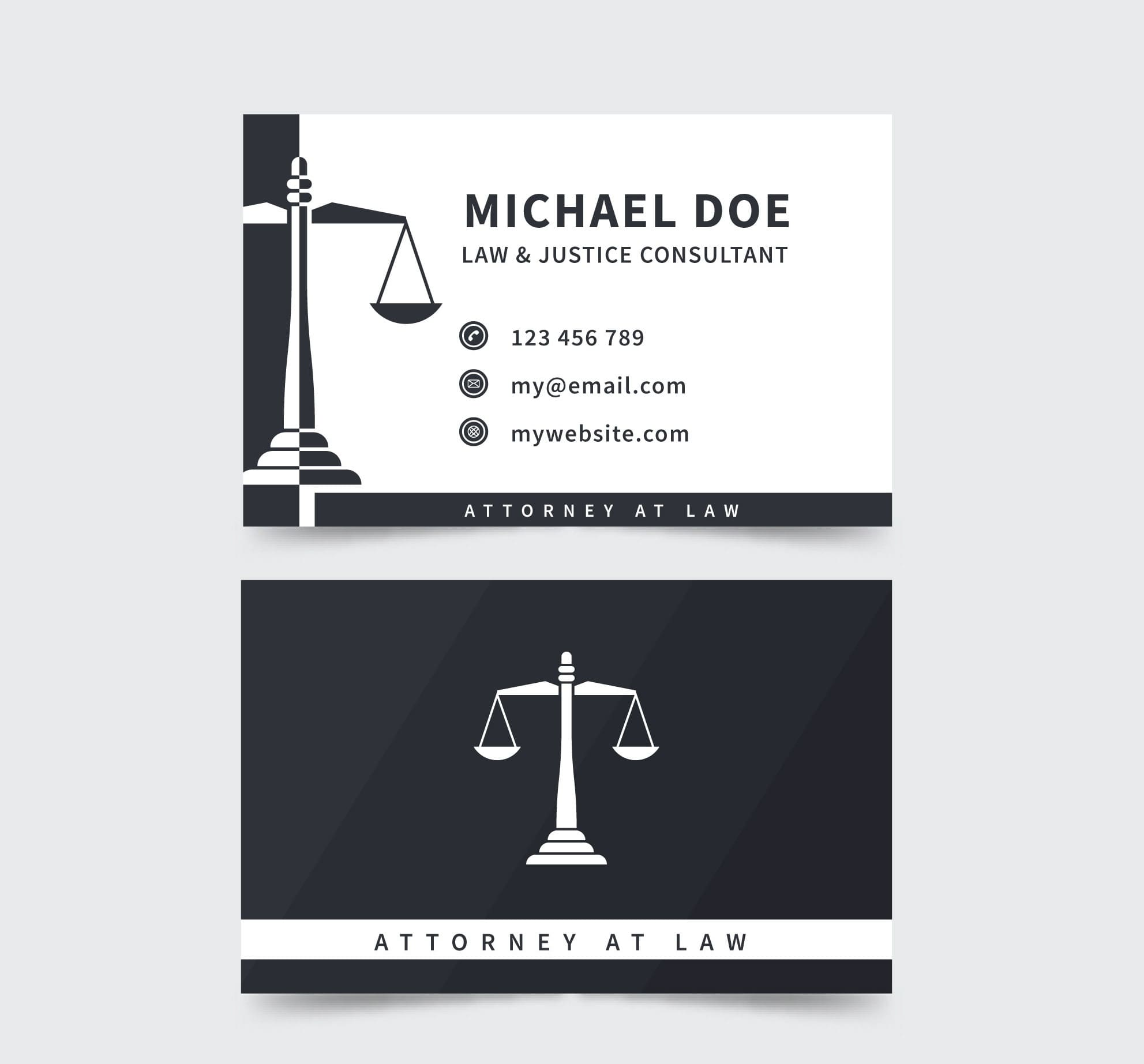 Mẫu card visit luật sư 10 Mẫu card visit luật sư 10