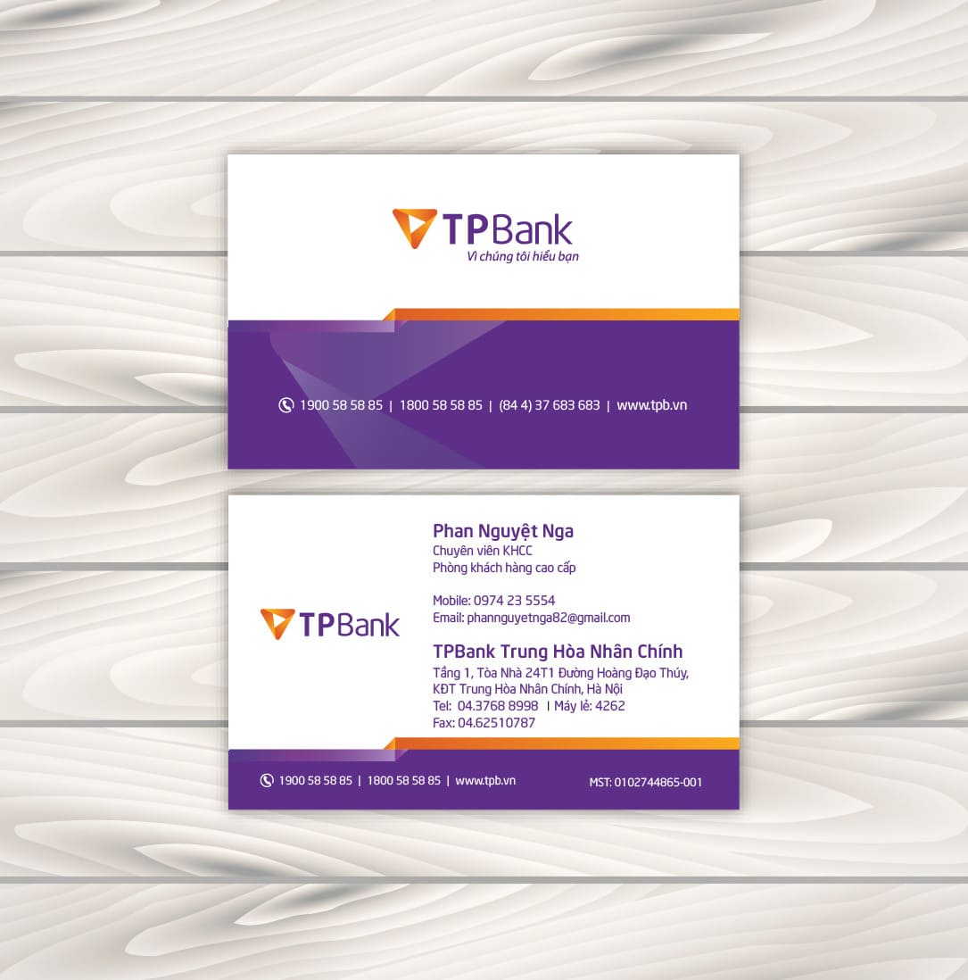 Card visit ngân hàng SeABank: