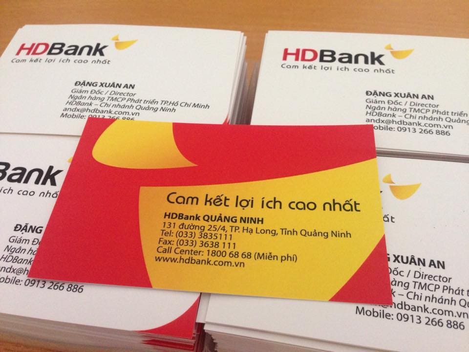 Card visit ngân hàng VPBank: