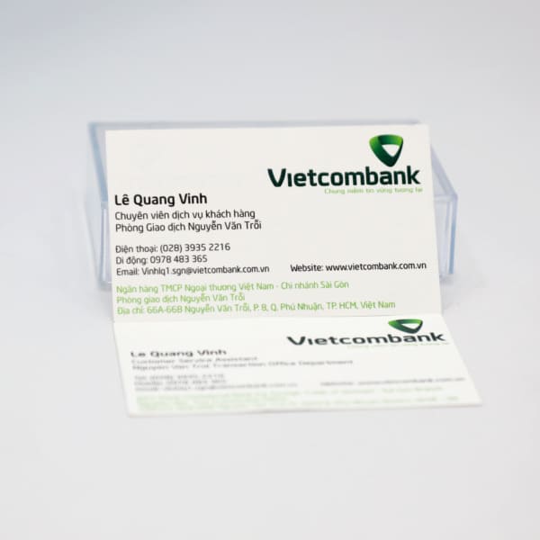 Card visit ngân hàng Vietcombank