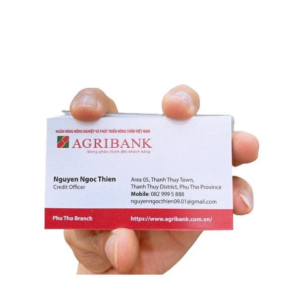 Card visit ngân hàng Agribank