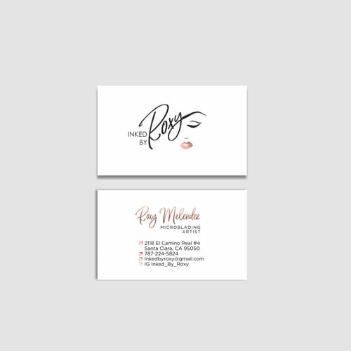 Mẫu card visit phun xăm thẩm mỹ đẹp 1