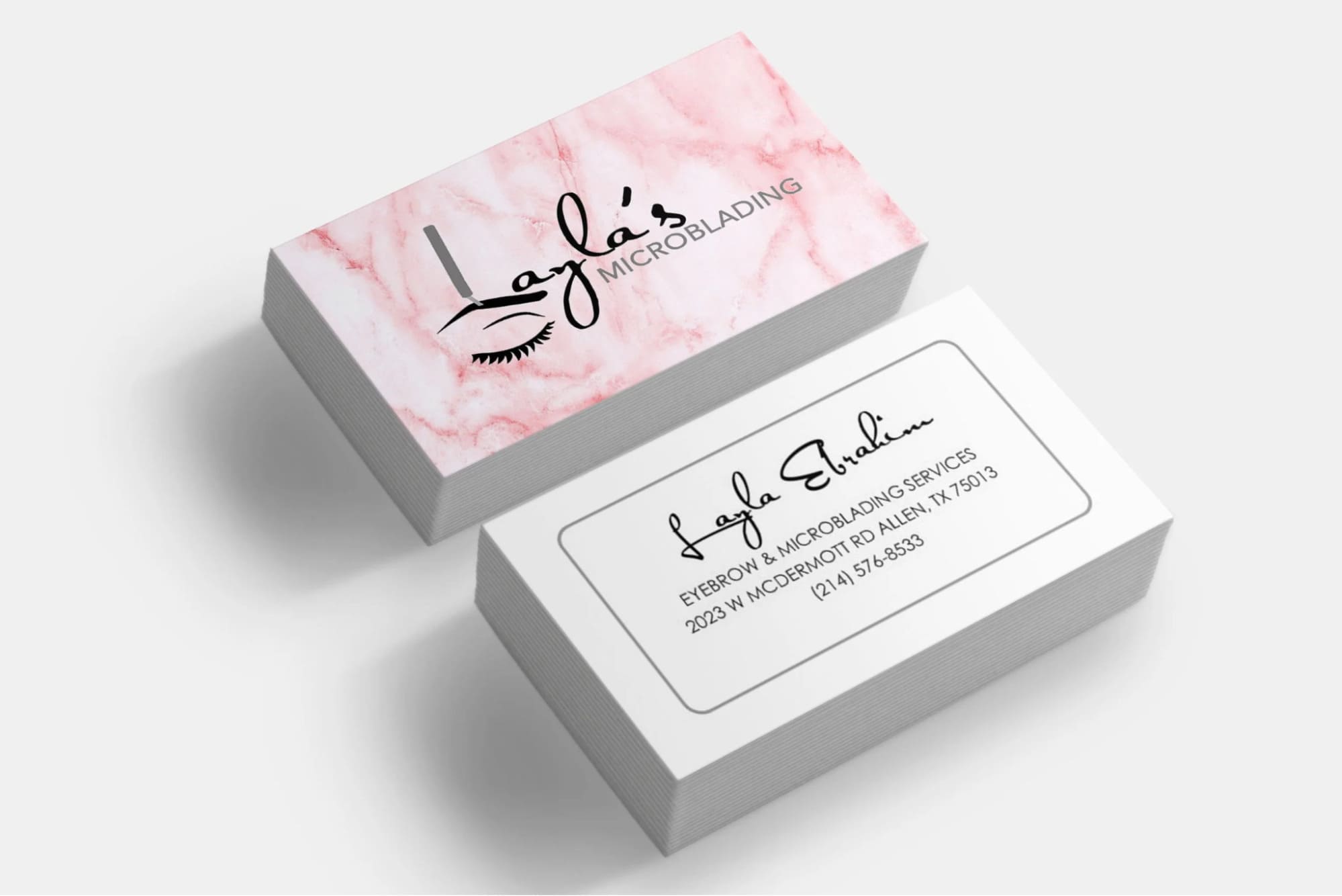 Mẫu card visit phun xăm thẩm mỹ đẹp 13